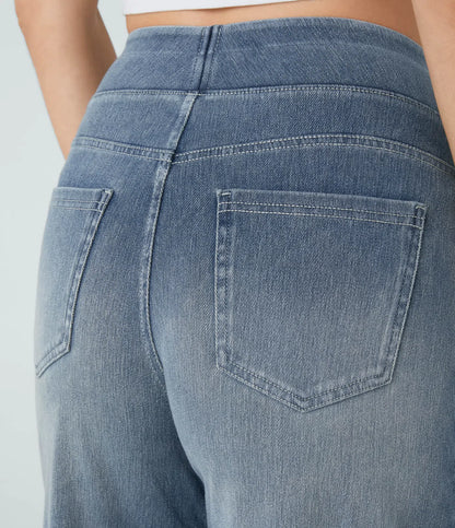 WIDE LEG STRETCHY JEANS