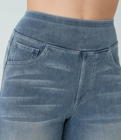 WIDE LEG STRETCHY JEANS