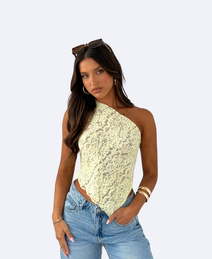 LEMON LACE TOP