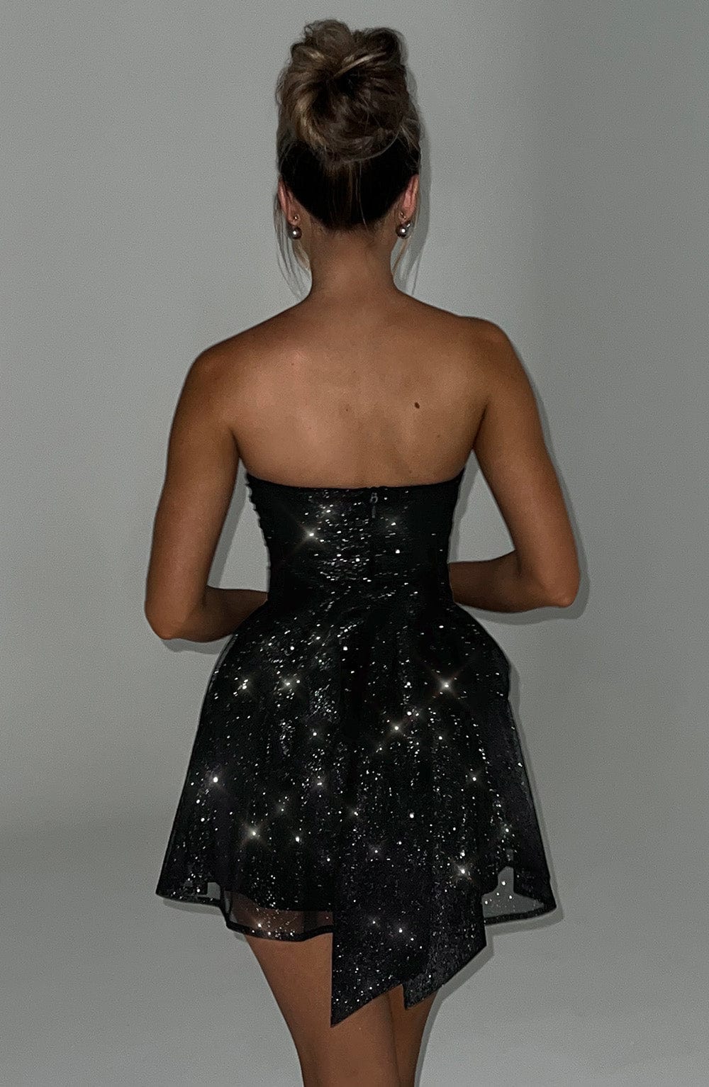 BOW GLITTER DRESS